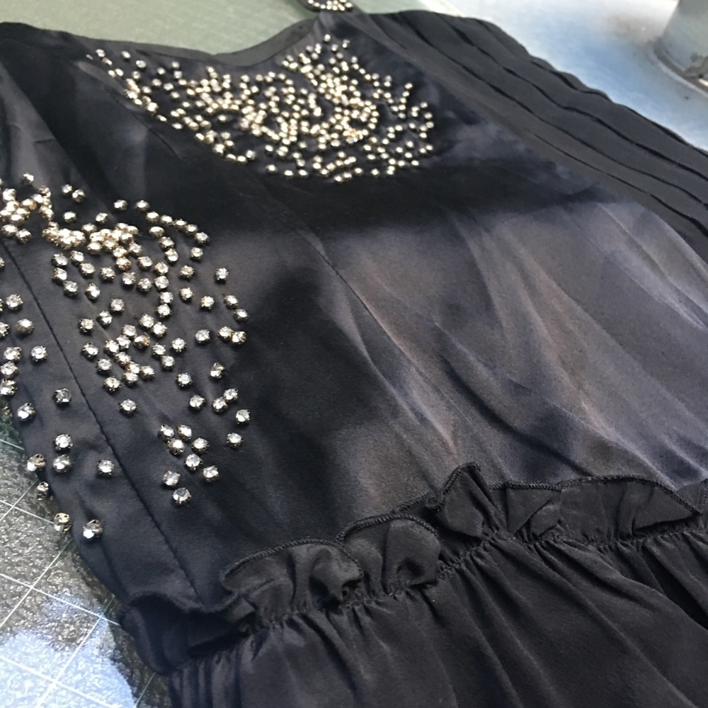 Nanette Lepore Rose Rhinestone Studded Dress - Picture 4 of 8